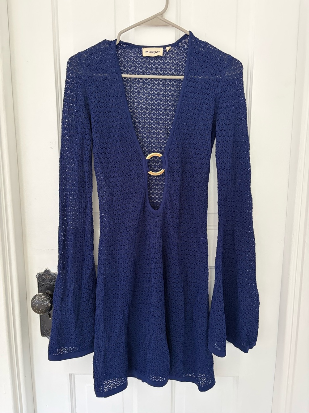 Monday Swimwear MONTEGO MINI DRESS - MIDNIGHT LACE CROCHET - Picture 4 of 6
